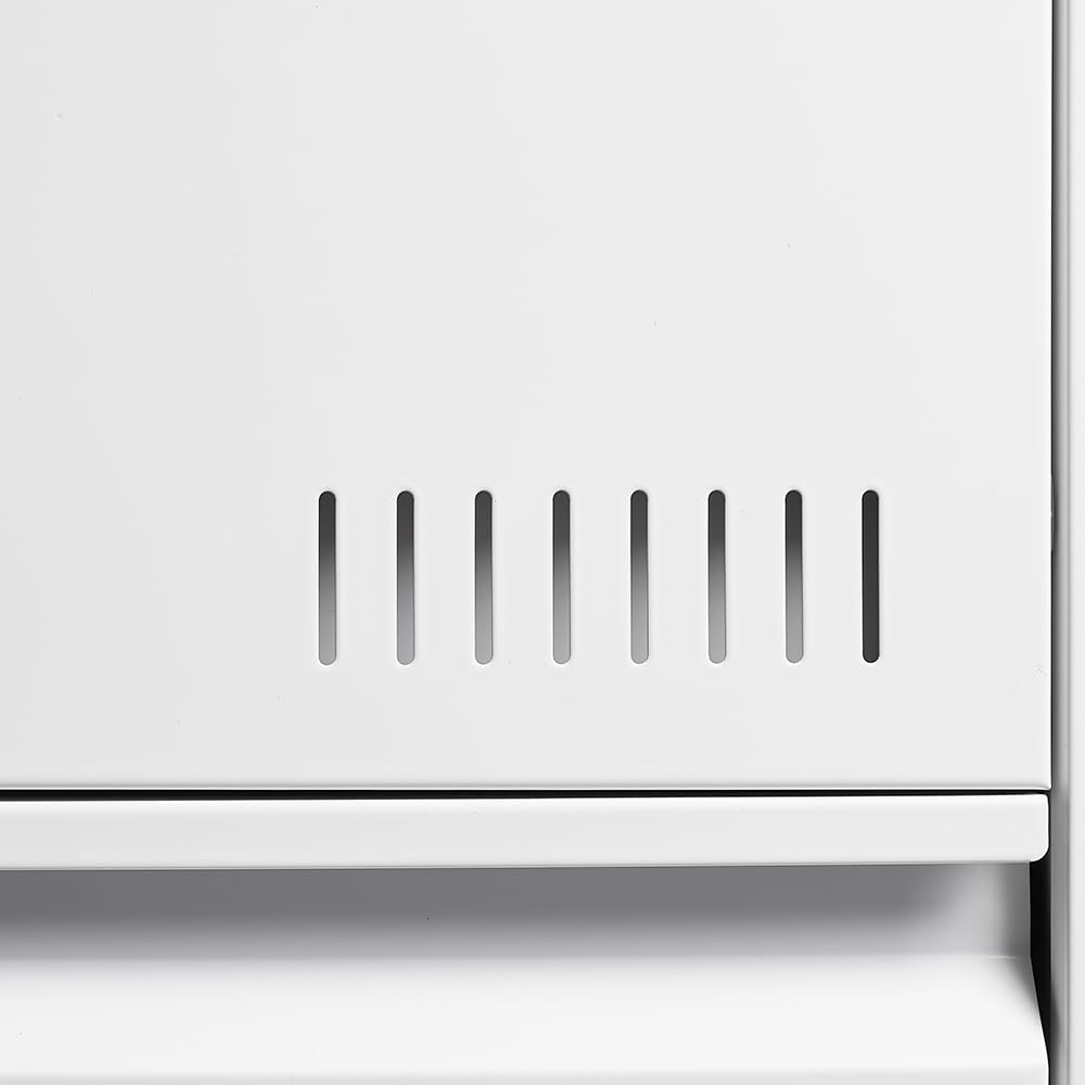 White 2 Drawer Metal Lockable File Cabinet A172
