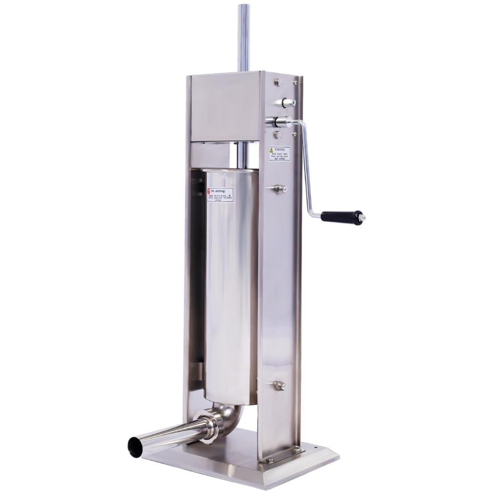 Vertical Stainless Steel Manual Sausage Stuffing Machine with 4 Filling Tubes G9885