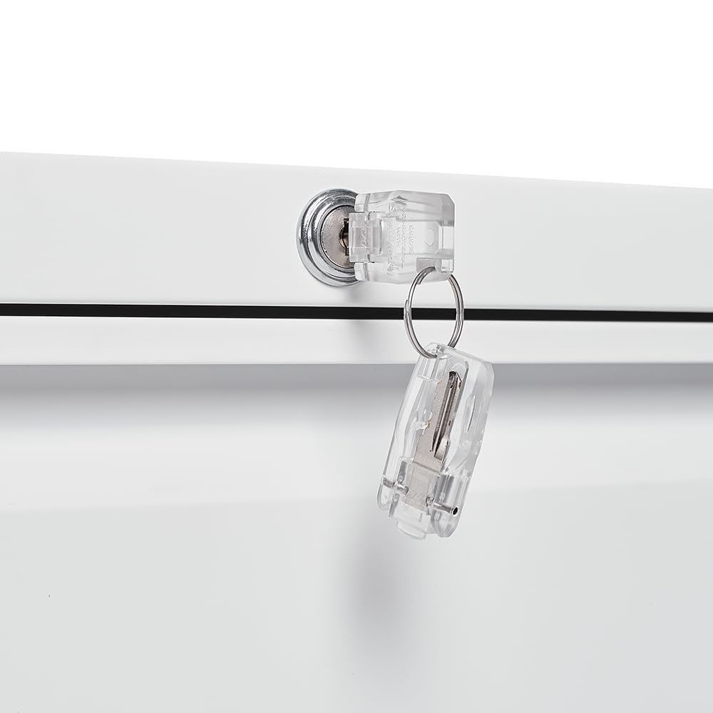 White 2 Drawer Metal Lockable File Cabinet A172