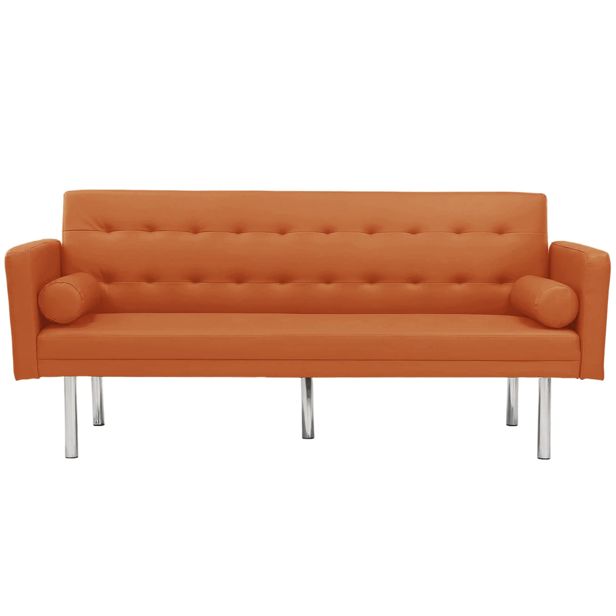 Orange Twin Size Convertible Sofa Bed M450114