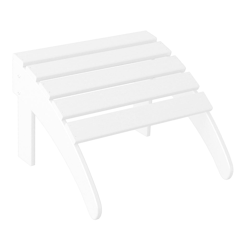 White All Weather Poly Lumber Adirondack Ottoman H67519