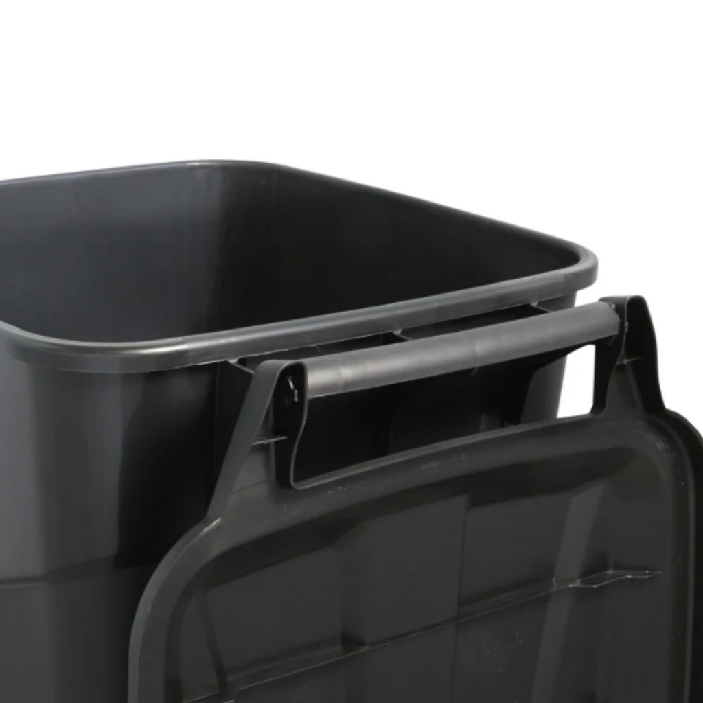 45 Gallon Outdoor Trash Can with Wheels and Lid U860026