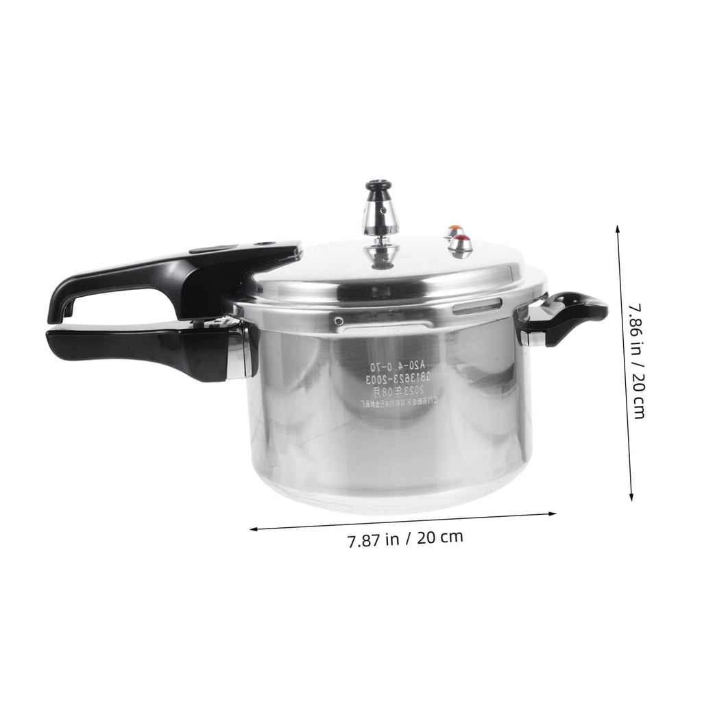 Silver 4l Aluminum Alloy Stovetop Pressure Cooker I53395