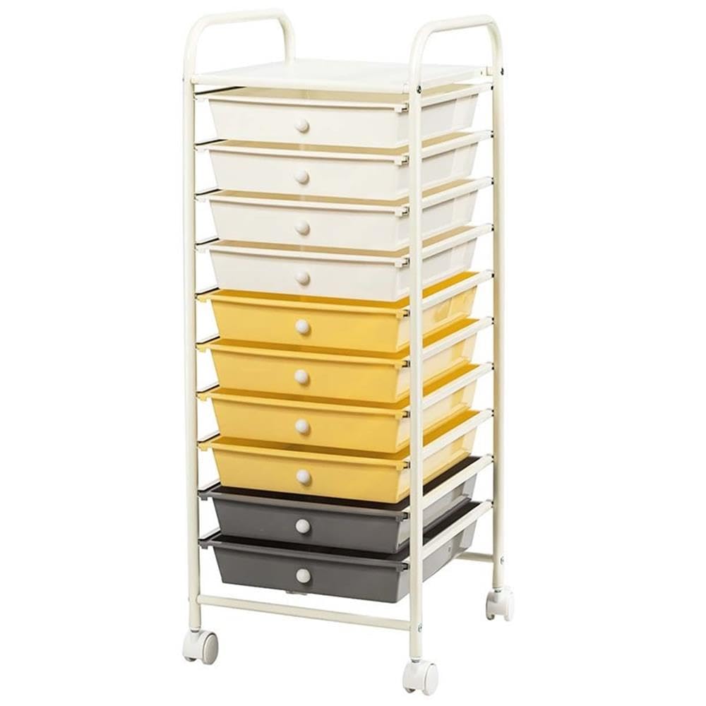 Rolling Storage Cart with 10 Drawers O542