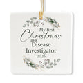 Ceramic 3-inch Square-Shaped Ornament Q35942