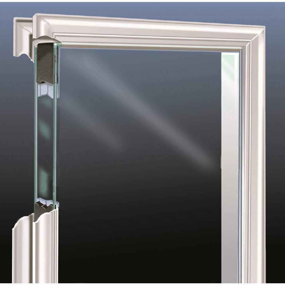 Fiberglass Smooth Primed Left Hand In-Swing Prehung Front Door Full Lite Clear Glass 32" x 80" H198835