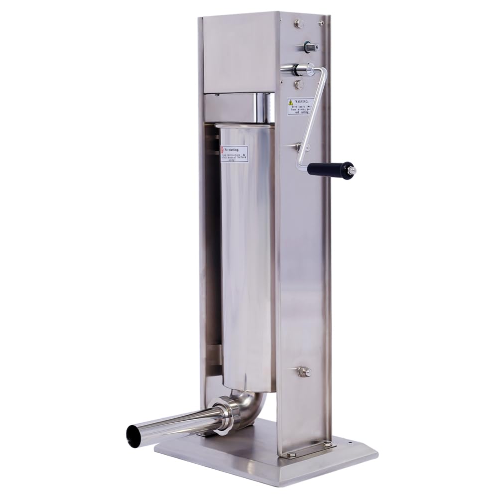 Vertical Stainless Steel Manual Sausage Stuffing Machine with 4 Filling Tubes G9885