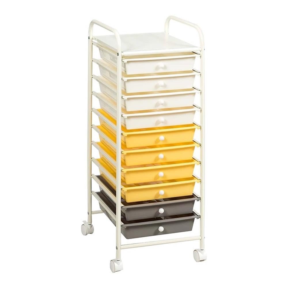 Rolling Storage Cart with 10 Drawers O542