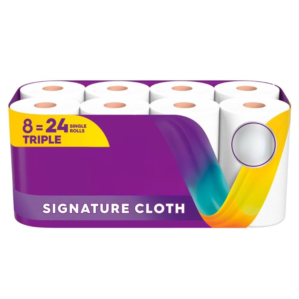 Cloth Paper Towels, 8 Triple Rolls M335