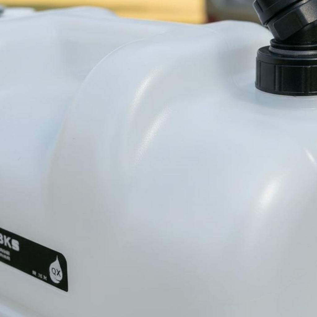 Portable Water Container with Faucet, Wheels, Black M86491