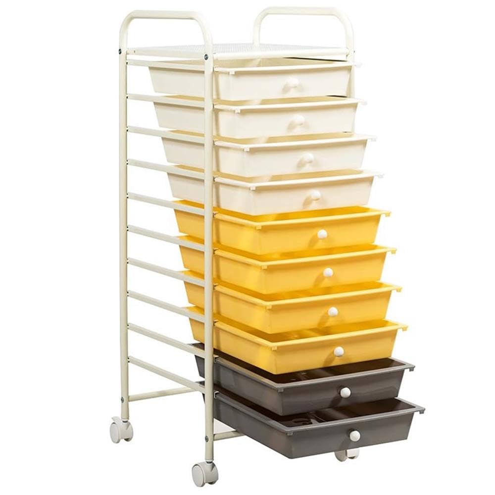 Rolling Storage Cart with 10 Drawers O542