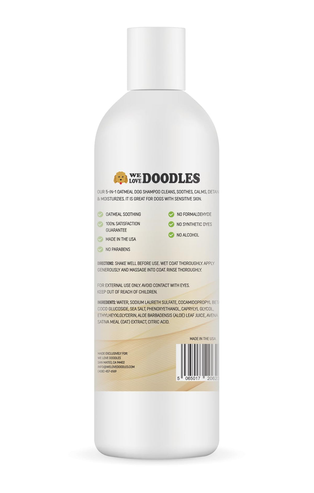 Oatmeal Shampoo & Conditioner for Dogs B3963