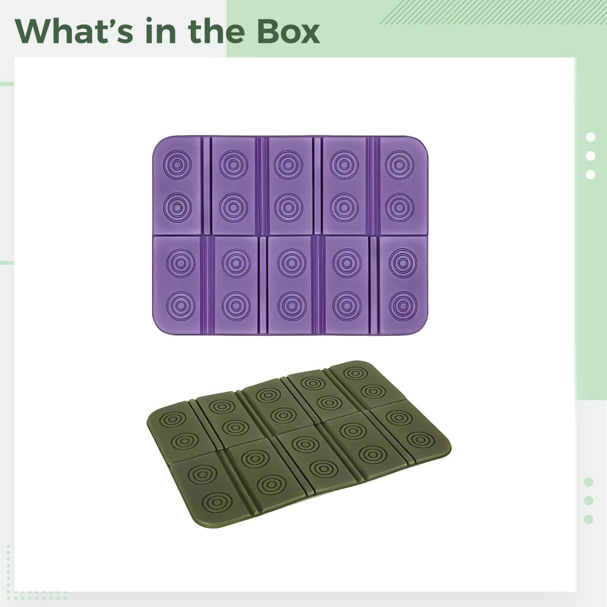 2 Pcs Waterproof Folding Foam Mats L52330