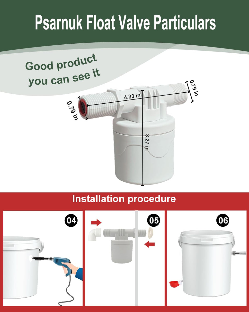 Automatic Chicken Waterer Kit with 4 Cups K4320