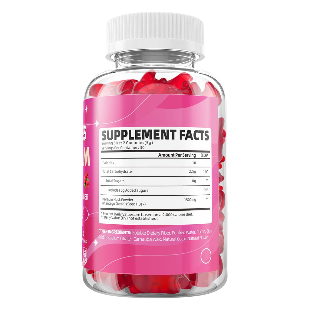 1500mg Psyllium Husk Gummies K153953
