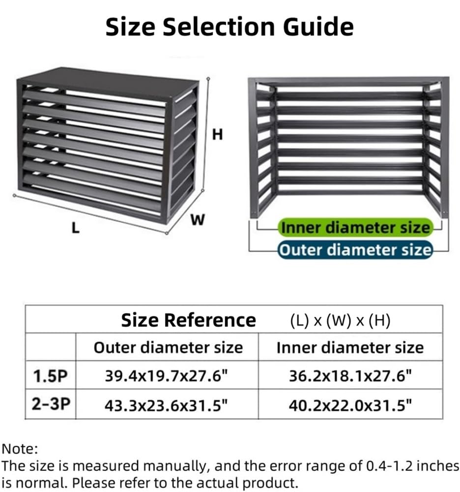 White Aluminum Alloy Air Conditioner Fence Panels O684122