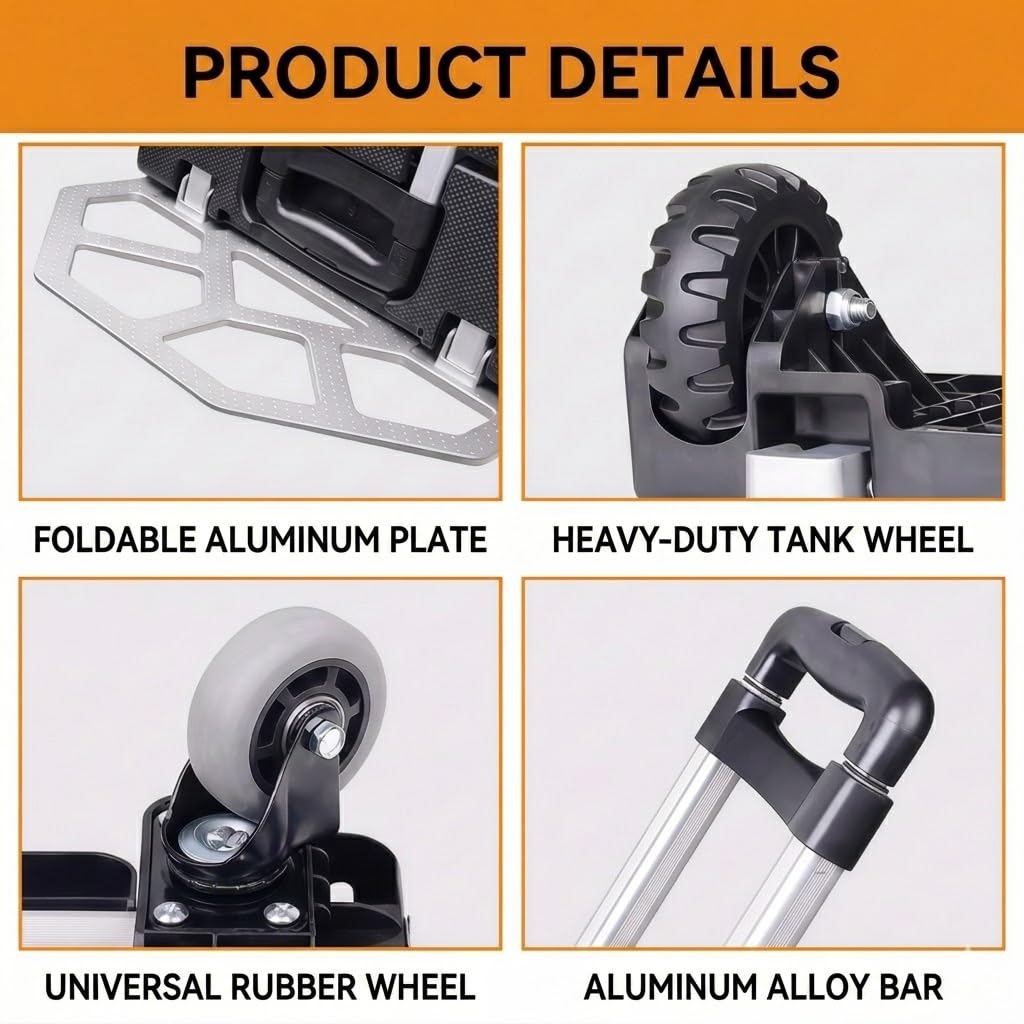 3-in-1 Folding Hand Truck 500 lbs Capacity P5615