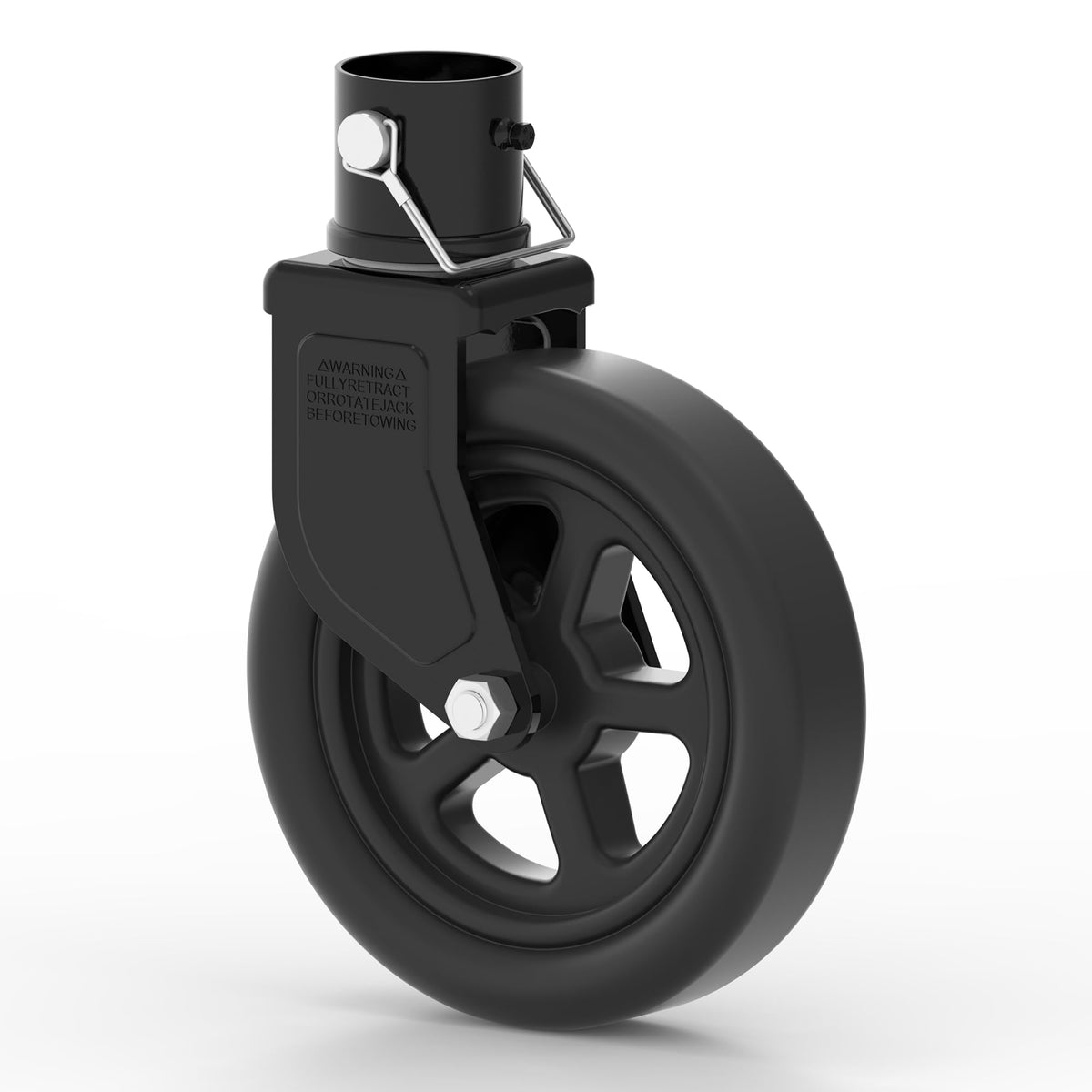 8" Trailer Jack Swivel Caster with Spoked Wheel R50428