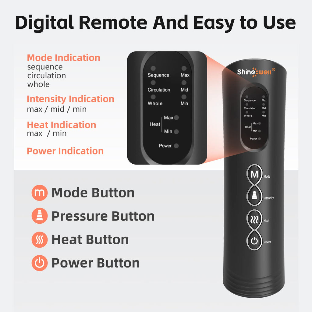 Air Compression Leg Massager with Heat L65407