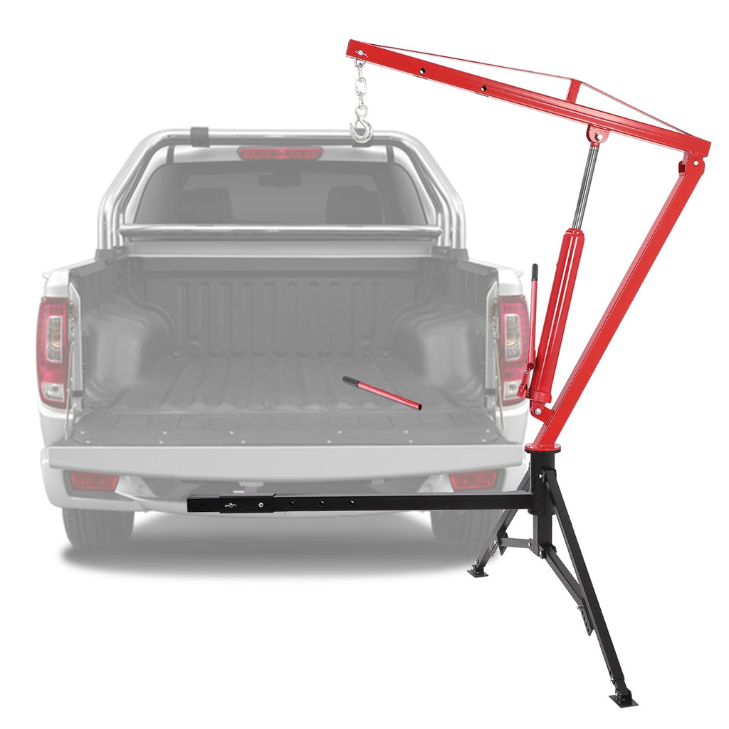 1000Lb Hydraulic Pickup Truck Crane with 360° Swivel T236176