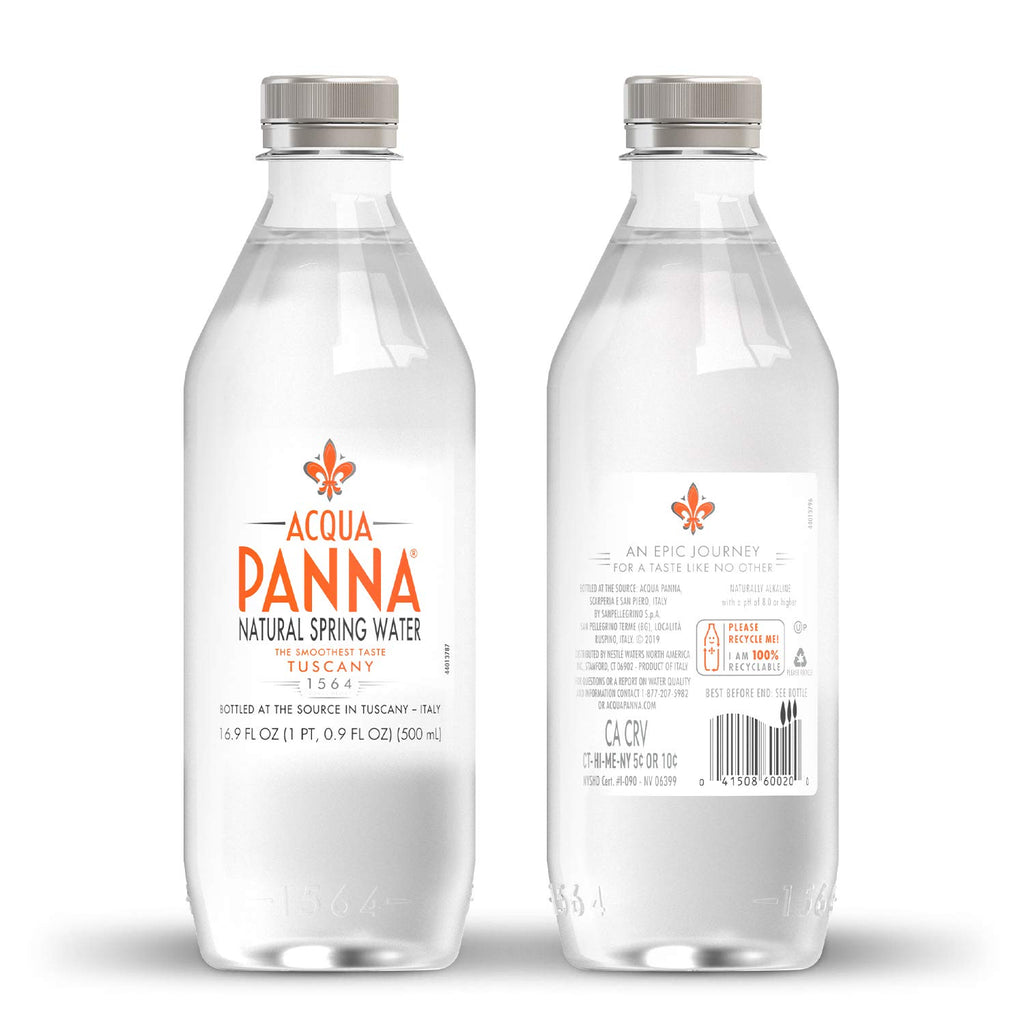 Natural Spring Water 16.9 Fl. Oz. Pack of 6 N498644