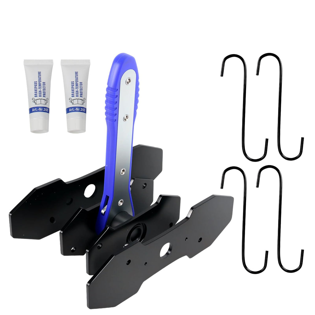 Brake Caliper Compression Tool Kit with 4 Hooks & Steel Plates A89792