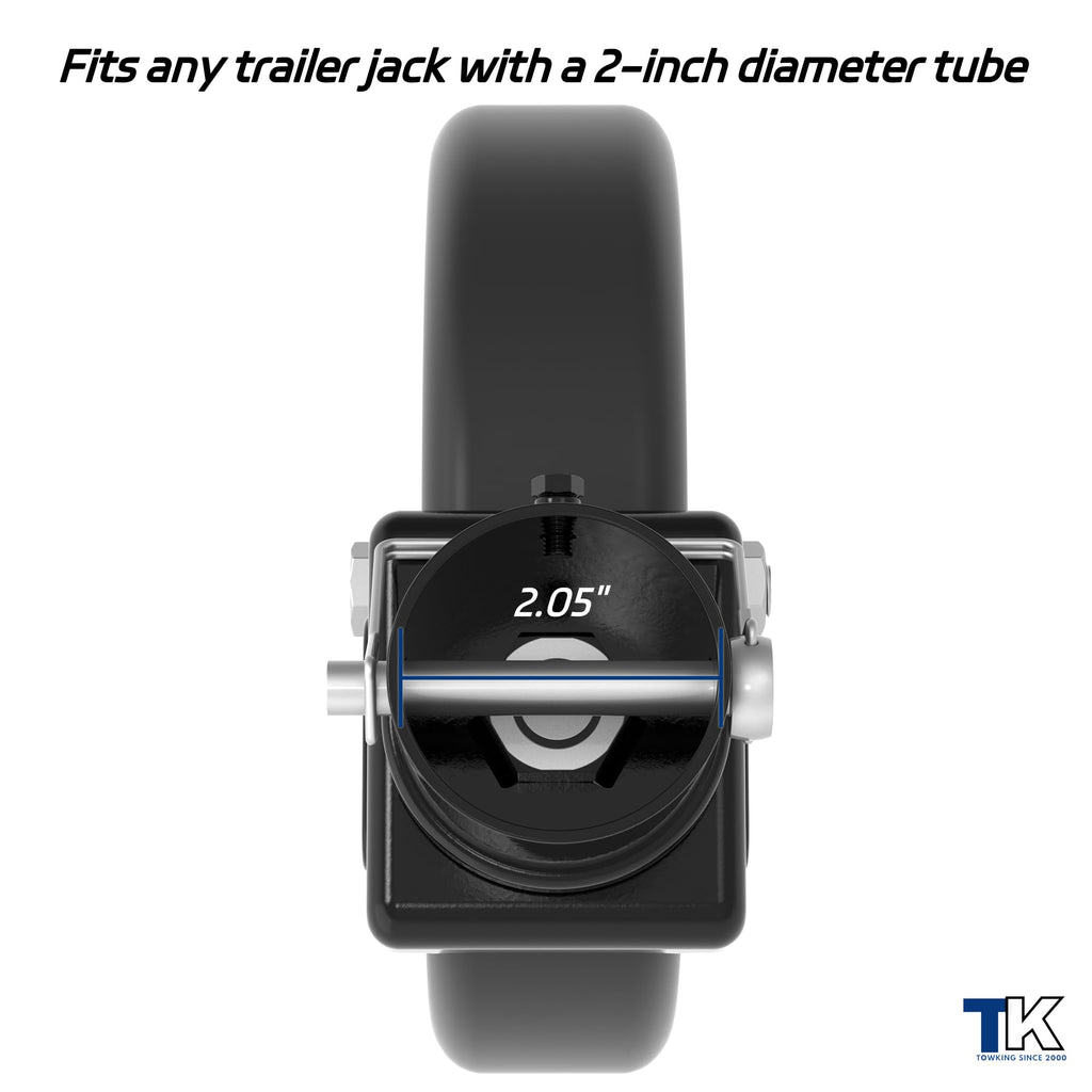 8" Trailer Jack Swivel Caster with Spoked Wheel R50428