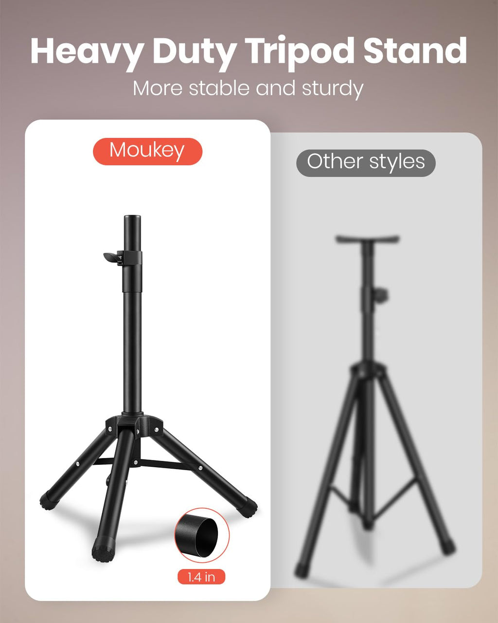 8 Inch Rechargeable PA Speakers with Tripod Stands X20345