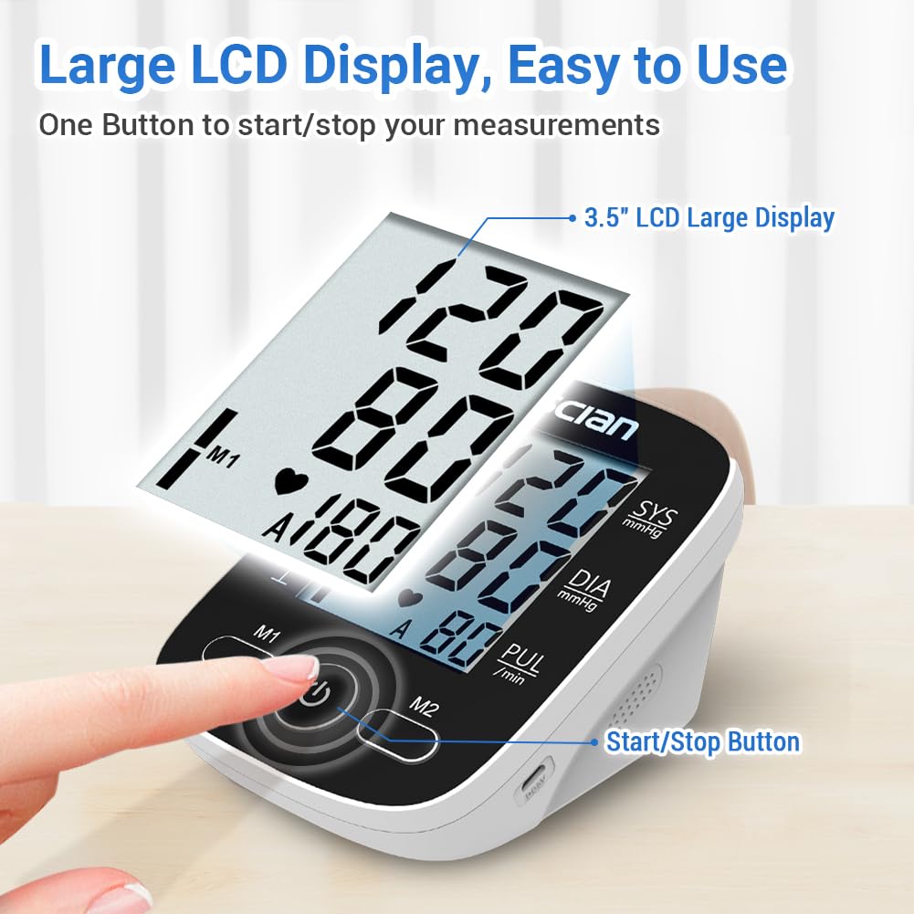 Automatic Upper Arm Blood Pressure Monitor with Large Cuff K65849