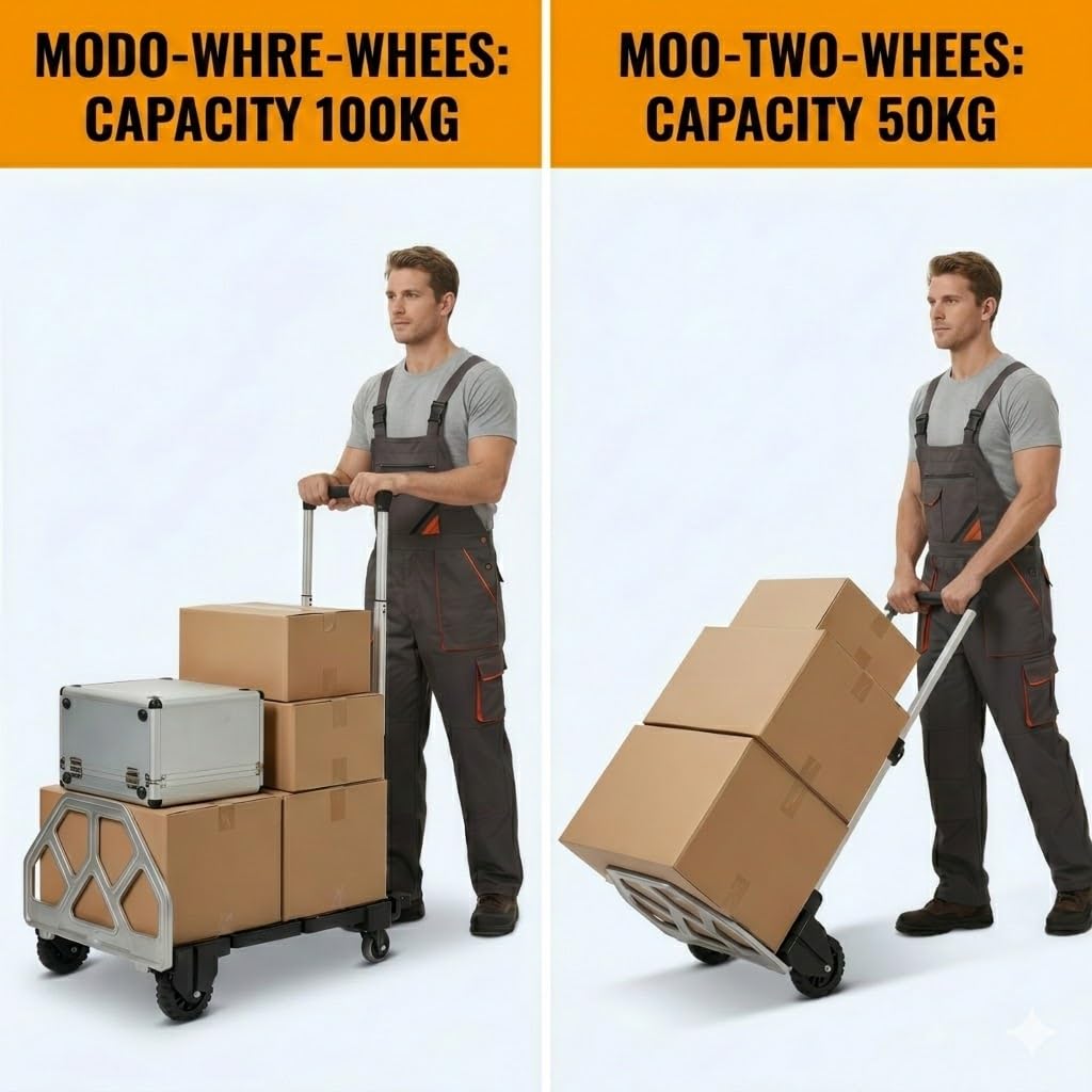 3-in-1 Folding Hand Truck 500 lbs Capacity P5615