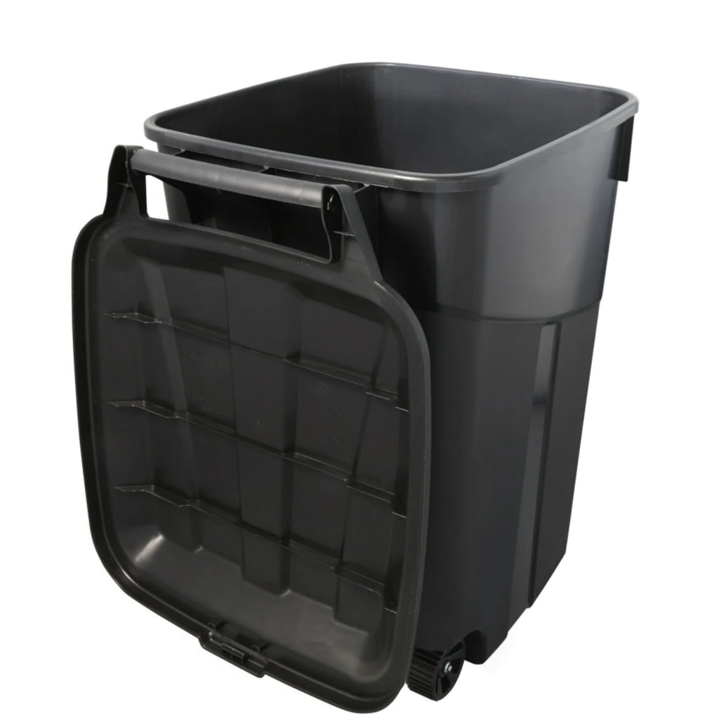 45 Gallon Outdoor Trash Can with Wheels and Lid U860026