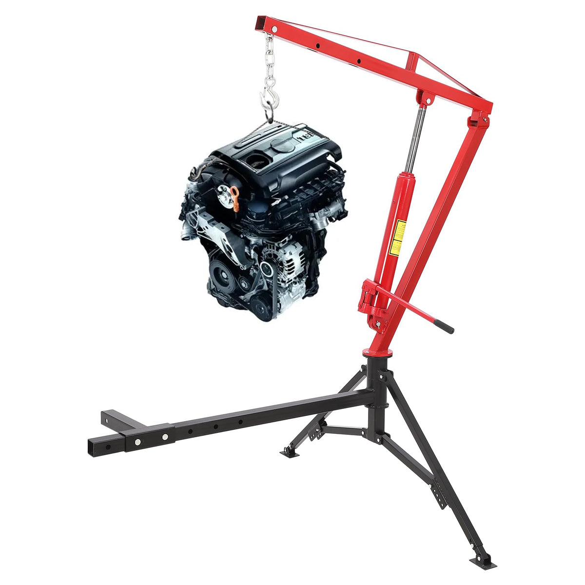 1000Lb Hydraulic Pickup Truck Crane with 360° Swivel T236176