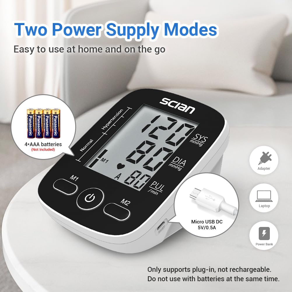 Automatic Upper Arm Blood Pressure Monitor with Large Cuff K65849