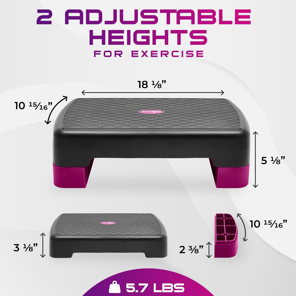 Aerobic Step Platform with Risers K1299