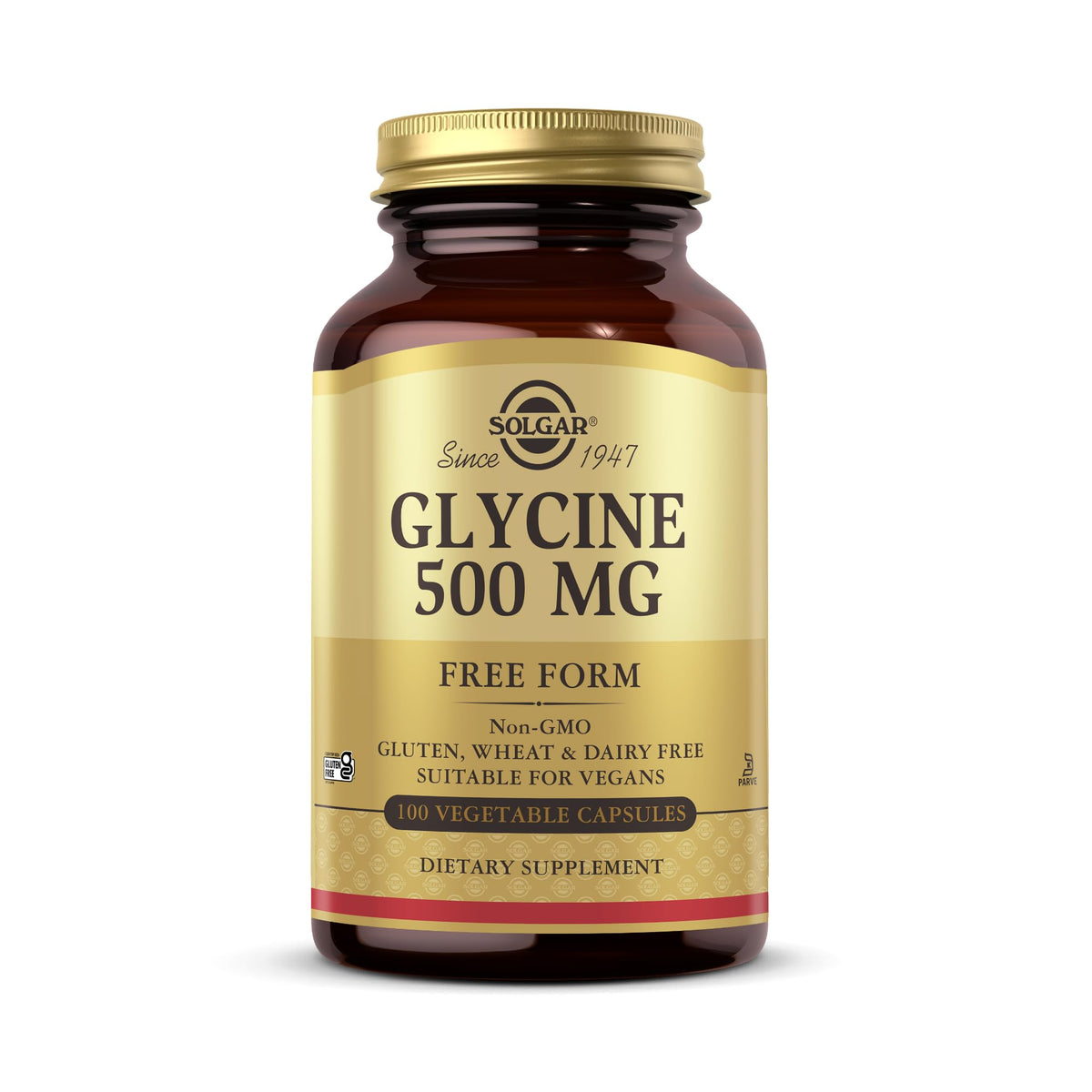 Glycine 500 mg 100 Vegetable Capsules L85748