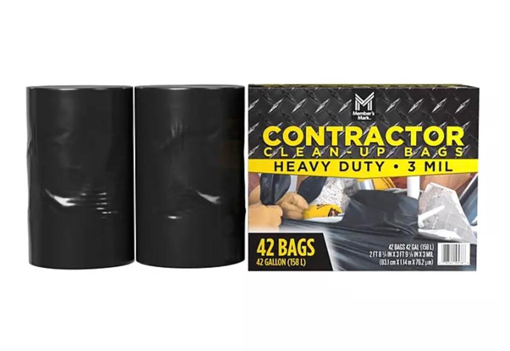 Commercial Contractor Clean-Up Trash Bags 42 gal. 42 ct. U56919