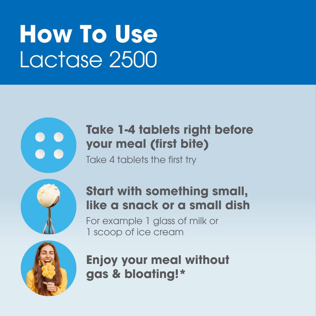 Lactase Digestive Enzymes 100 Tablet W853