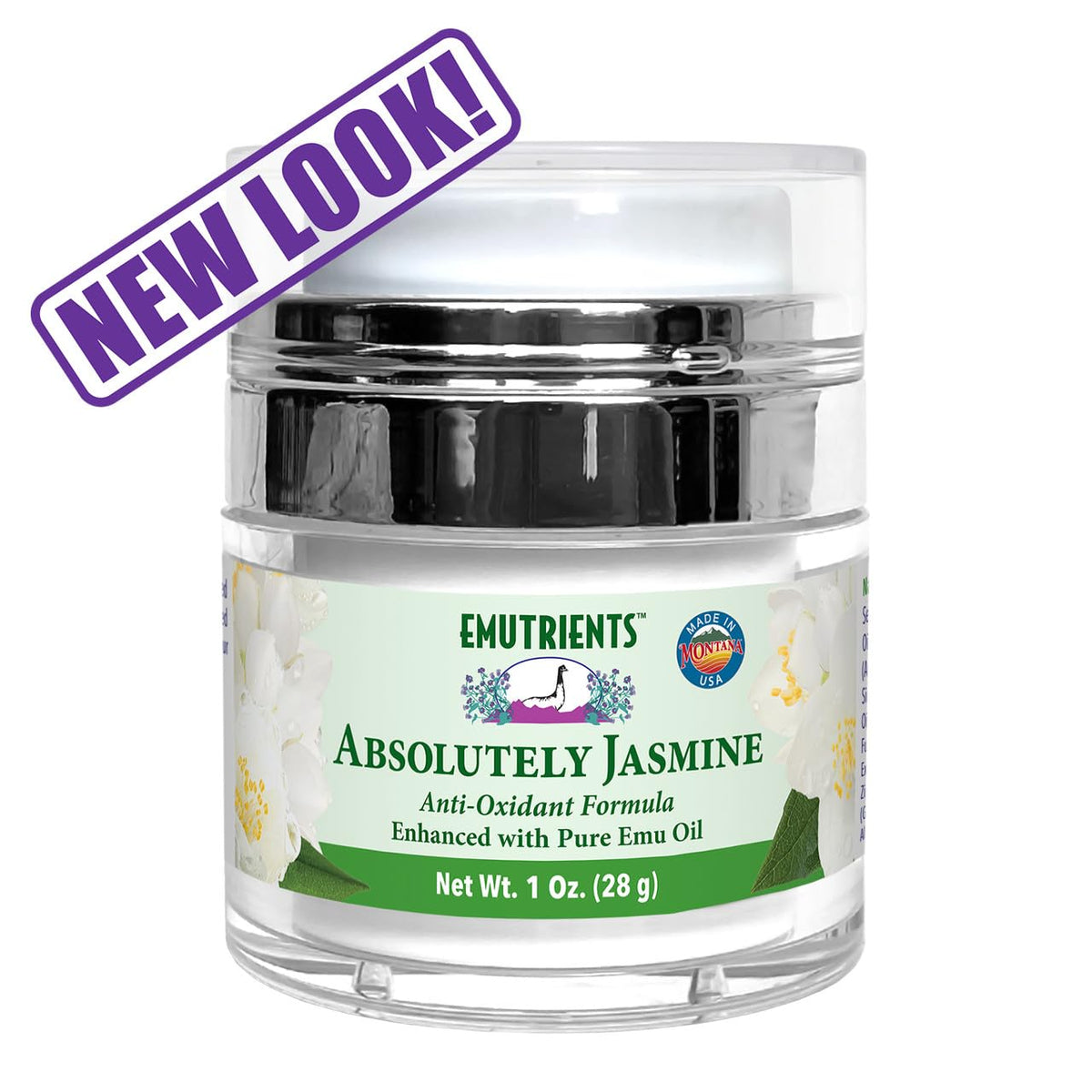 Jasmine Facial Cream 1 Ounce Jar with Emu Oil K685