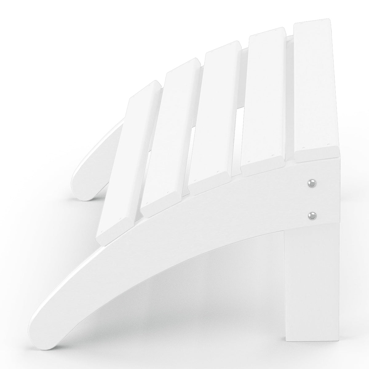 White All Weather Poly Lumber Adirondack Ottoman H67519