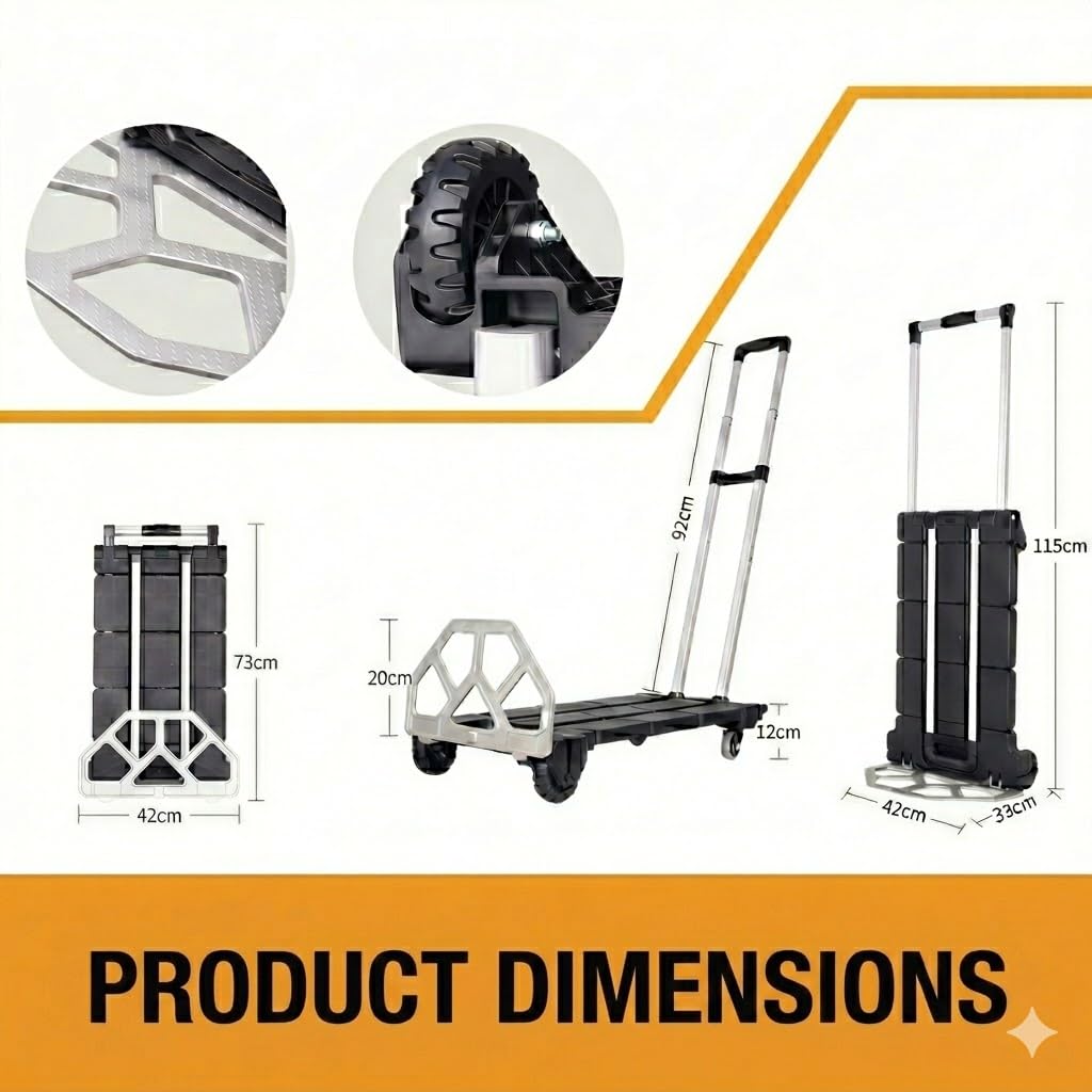 3-in-1 Folding Hand Truck 500 lbs Capacity P5615