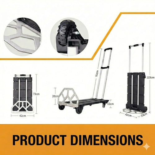 3-in-1 Folding Hand Truck 500 lbs Capacity P5615