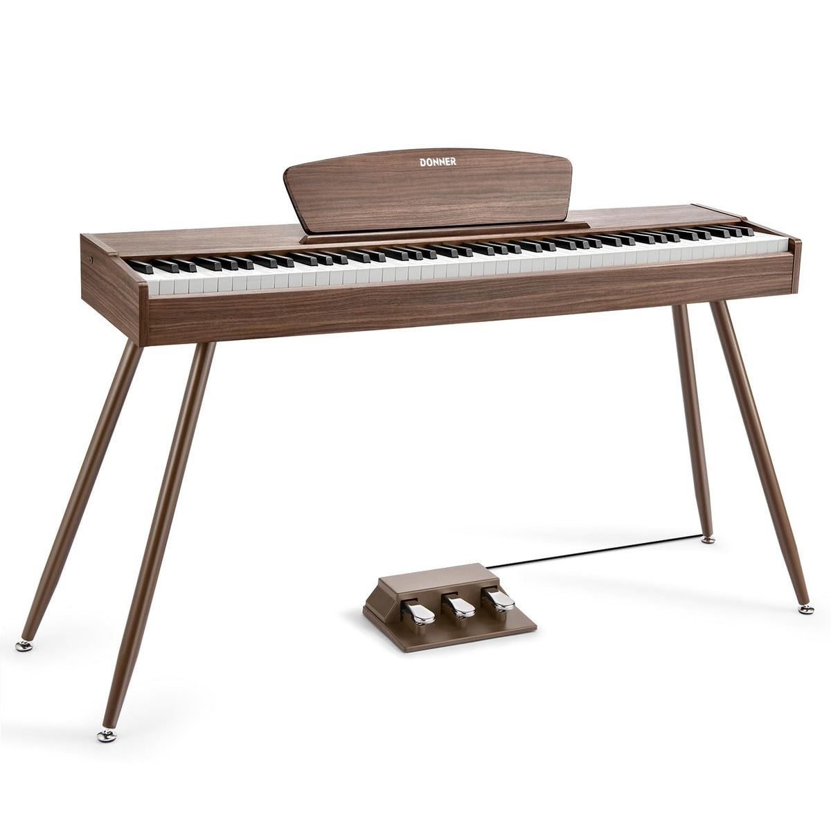88 Keys Weighted Hammer Mechanism Digital Piano with Stand and Triple Pedal D52917
