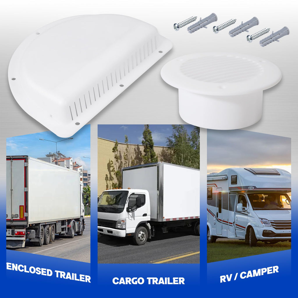 RV Vent Covers with Mounting Hardware O1373