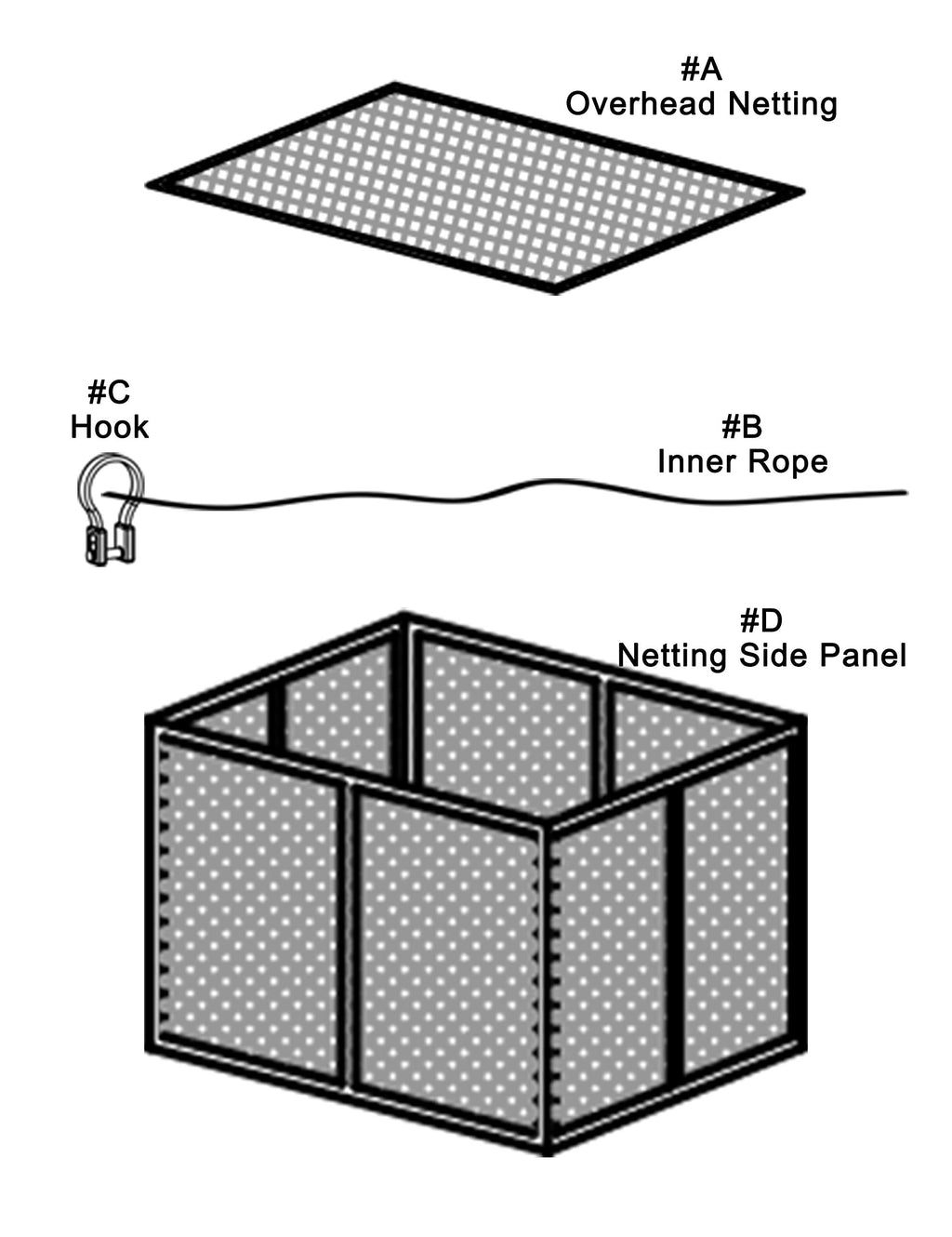 Brown Replacement Mosquito Net H260