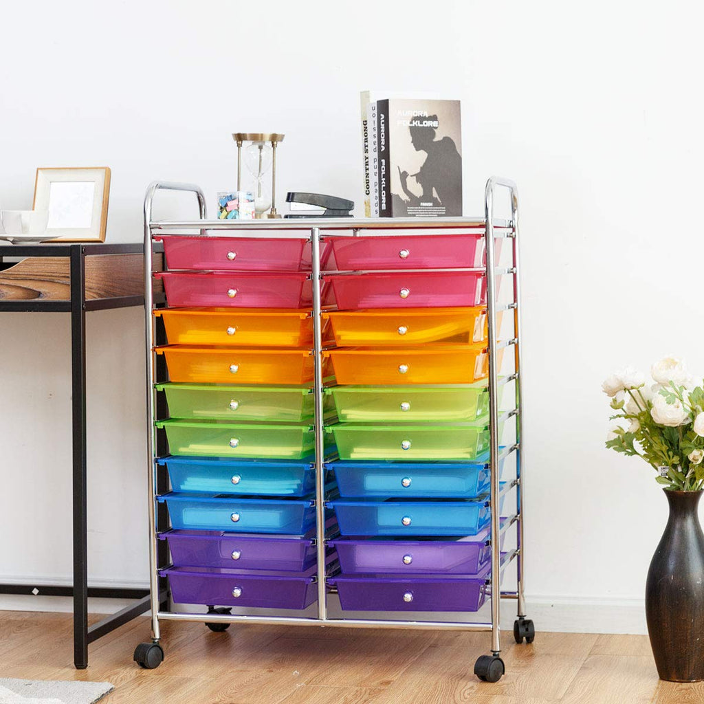 20 Drawer Rolling Storage Cart Organizer K2405