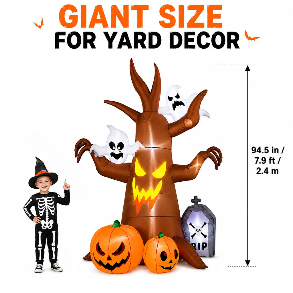 8FT Inflatable Ghost Tree Decoration T86701