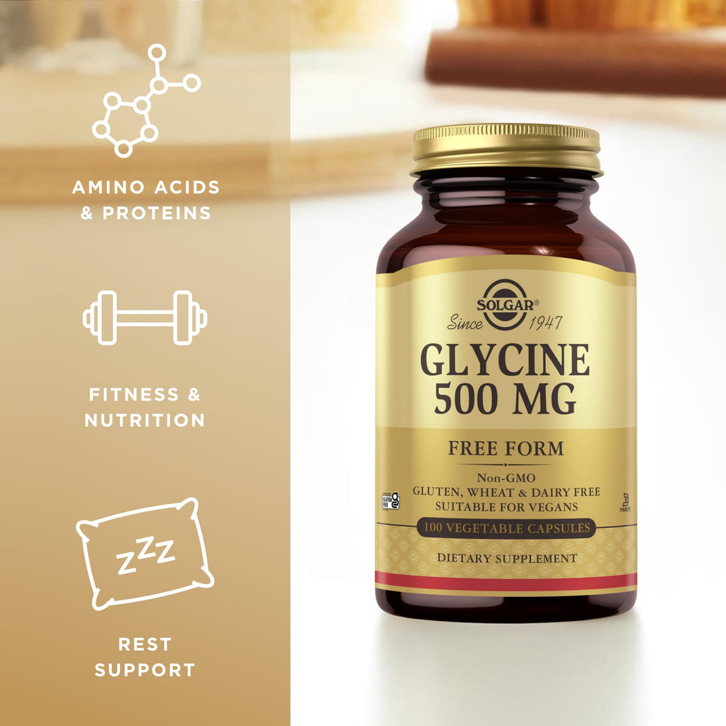 Glycine 500 mg 100 Vegetable Capsules L85748