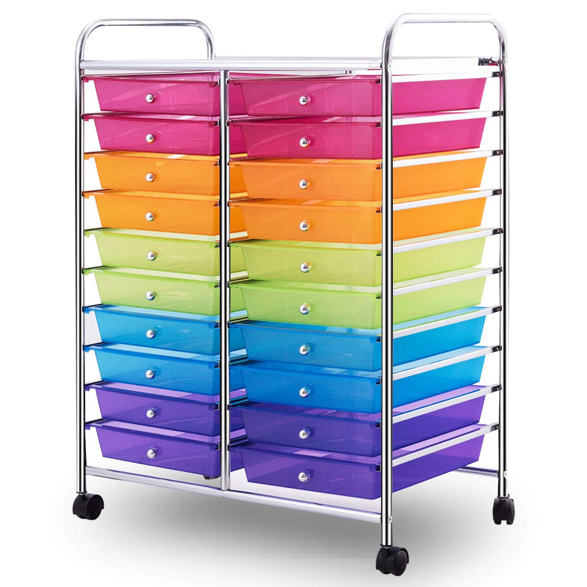 20 Drawer Rolling Storage Cart Organizer K2405