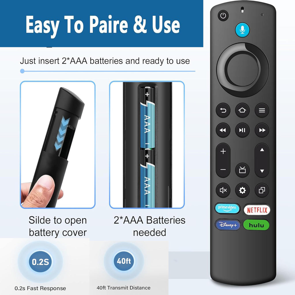 Voice Remote Replacement for Fire TV Stick and Smart TVs X8559