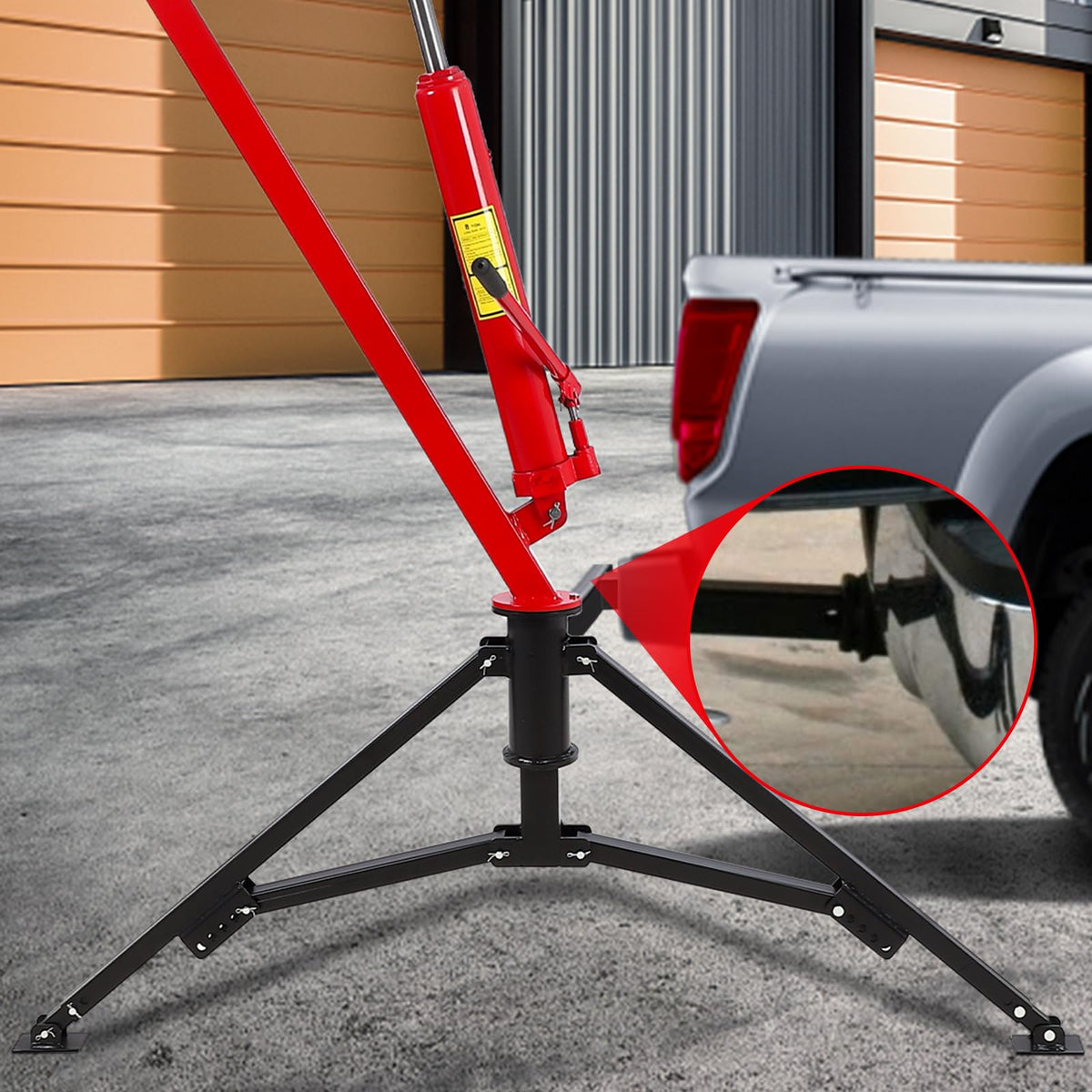 1000Lb Hydraulic Pickup Truck Crane with 360° Swivel T236176